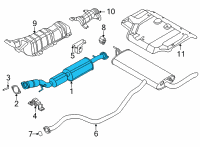 OEM 2020 Nissan Sentra Tube-Exhaust, Front W/Catalyst Converter Diagram - 200A0-6LB2A