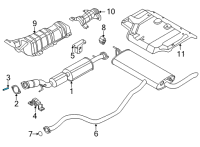 OEM Nissan Versa Stud Diagram - 14064-AY600