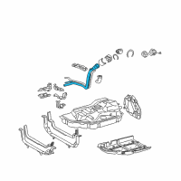OEM Toyota Filler Pipe Diagram - 77210-48170