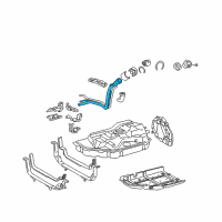 OEM 2006 Toyota Highlander Filler Pipe Diagram - 77210-48170