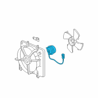 OEM 2008 Honda Fit Motor, Cooling Fan Diagram - 19030-RME-A51