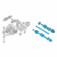 OEM 2004 Lincoln Aviator Axle Assembly Diagram - 5L2Z-4K139-B