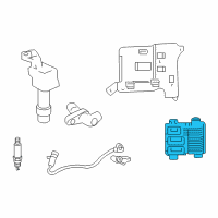 OEM 2007 Saturn Sky Engine Control Module Assembly (2007 E69 No-Start) Diagram - 12605038