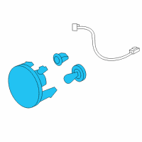 OEM Chevrolet Camaro Fog Lamp Bulb Diagram - 15839896