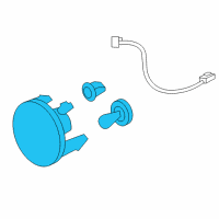 OEM Chevrolet Fog Lamp Bulb Diagram - 15839896