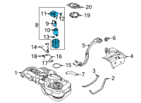 OEM 2018 Hyundai Kona Pump Assembly-Fuel Diagram - 31120-J9200