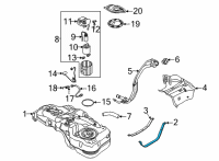 OEM Kia Seltos Band Assembly-Fuel Tank Diagram - 31211Q5000