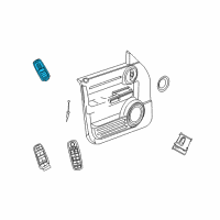 OEM 2009 Jeep Liberty Switch-Front Door Diagram - 4602534AG