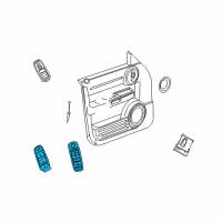 OEM Jeep Liberty Switch-Power Window Diagram - 4602540AF