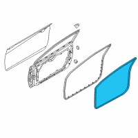 OEM 2014 Hyundai Elantra Coupe Weatherstrip-Front Door Body Side LH Diagram - 82110-3X200