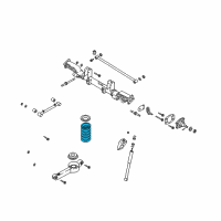 OEM 2004 Kia Sedona Rear Coil Springs Diagram - 0K52Y28010ADS