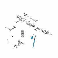 OEM 2002 Kia Sedona Rear Shock Absorber Assembly, Right Diagram - 0K53A2810XE