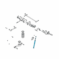 OEM 2003 Kia Sedona Rear Shock Absorber Assembly Diagram - 0K53A28700E