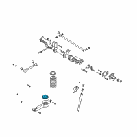 OEM 2005 Kia Sedona Rubber Seat Diagram - 0K55228012