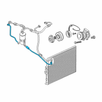 OEM 2000 Jeep Grand Cherokee Line-A/C Liquid Diagram - 55115914AD