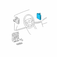 OEM 2006 Toyota Avalon Control Module Diagram - 89670-41010