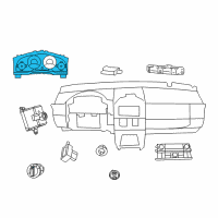 OEM Dodge Cluster-Instrument Panel Diagram - 68055679AH