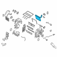 OEM Kia Core & Seal Assembly-Evaporator Diagram - 97139D5100