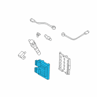 OEM Hyundai Entourage Engine Control Module Unit Diagram - 39110-3C467