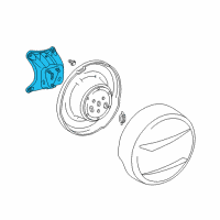 OEM 1996 Toyota RAV4 Spare Carrier Diagram - 51908-42020