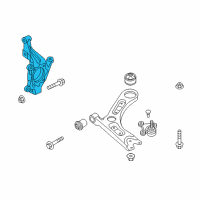 OEM 2016 Hyundai Sonata Knuckle-Front Axle, RH Diagram - 51711-F6000