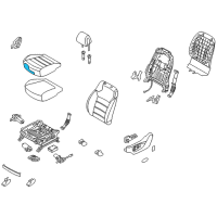 OEM 2019 Kia Sorento Pad Assembly-Front Seat Diagram - 88150C6520