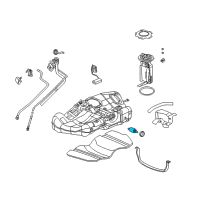 OEM 2001 Saturn L100 Filter, Fuel Diagram - 25319686