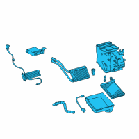 OEM 2014 Toyota Yaris Evaporator Assembly Diagram - 87050-52270