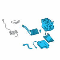 OEM 2015 Toyota Yaris Evaporator Assembly Diagram - 87050-52280