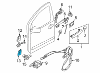 OEM 2005 Nissan Titan Hinge Assy-Rear Door Diagram - 82400-7S000