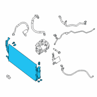 OEM 2018 Nissan Leaf Condenser Assy-Air Conditioner Diagram - 92110-5SK0B