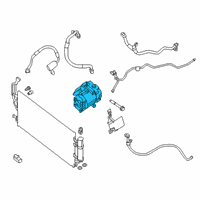 OEM 2018 Nissan Leaf Compressor-Air Conditioner Diagram - 92600-5SA1A