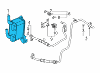 OEM 2022 Chevrolet Trailblazer Oil Cooler Diagram - 24296174