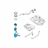 OEM Kia Rio Pump Assembly-Fuel Diagram - 31110FD500DS