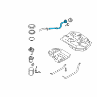 OEM Kia Rio Filler Neck Assembly Diagram - 31040FD500