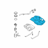 OEM 2004 Kia Rio Fuel Tank Assembly Diagram - 31150FD500