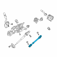 OEM 2018 Ford F-350 Super Duty Lower Shaft Diagram - HC3Z-3B676-C