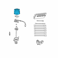 OEM 1993 Jeep Grand Cherokee Cap-Distributor Diagram - 5142591AA