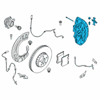 OEM 2020 BMW X6 CALIPER HOUSING LEFT Diagram - 34-10-6-897-361