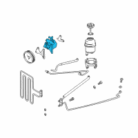 OEM 1997 BMW 528i Exchange Power Steering Pump Diagram - 32-41-1-094-098