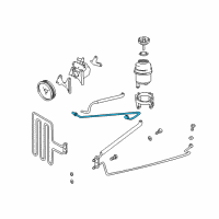 OEM 2002 BMW 525i Pressure Hose Assembly Diagram - 32-41-1-096-731