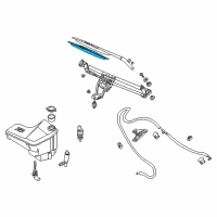 OEM 2006 BMW X5 Wiper Blades Diagram - 61-61-0-032-743