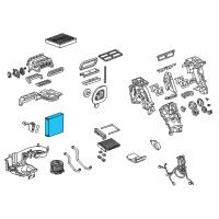 OEM 2017 Buick Envision Evaporator Core Diagram - 23176942