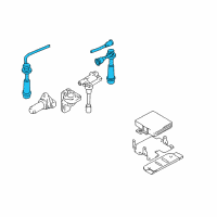 OEM 2000 Chevrolet Tracker Wire Kit, Spark Plug Diagram - 30020532