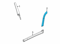 OEM Jeep Grand Cherokee L Molding-Wheel Flare Diagram - 6XN66GXHAC