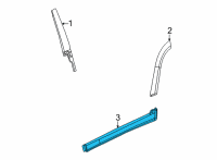 OEM Jeep Grand Cherokee L MOLDING-REAR DOOR Diagram - 6XN80TZZAA