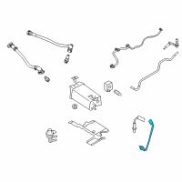 OEM 2014 Ford Police Interceptor Sedan Lower Oxygen Sensor Diagram - BE5Z-9G444-A