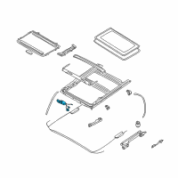 OEM Infiniti Motor Assy-Sunroof Diagram - 91295-CR015