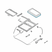 OEM 2005 Infiniti Q45 Weatherstrip-Lid Diagram - 91246-3L010