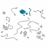 OEM 2014 Lincoln MKZ Vapor Canister Diagram - FG9Z-9D653-K